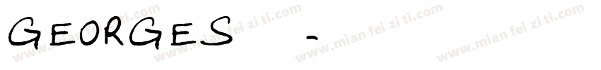GEORGES 字体字体转换